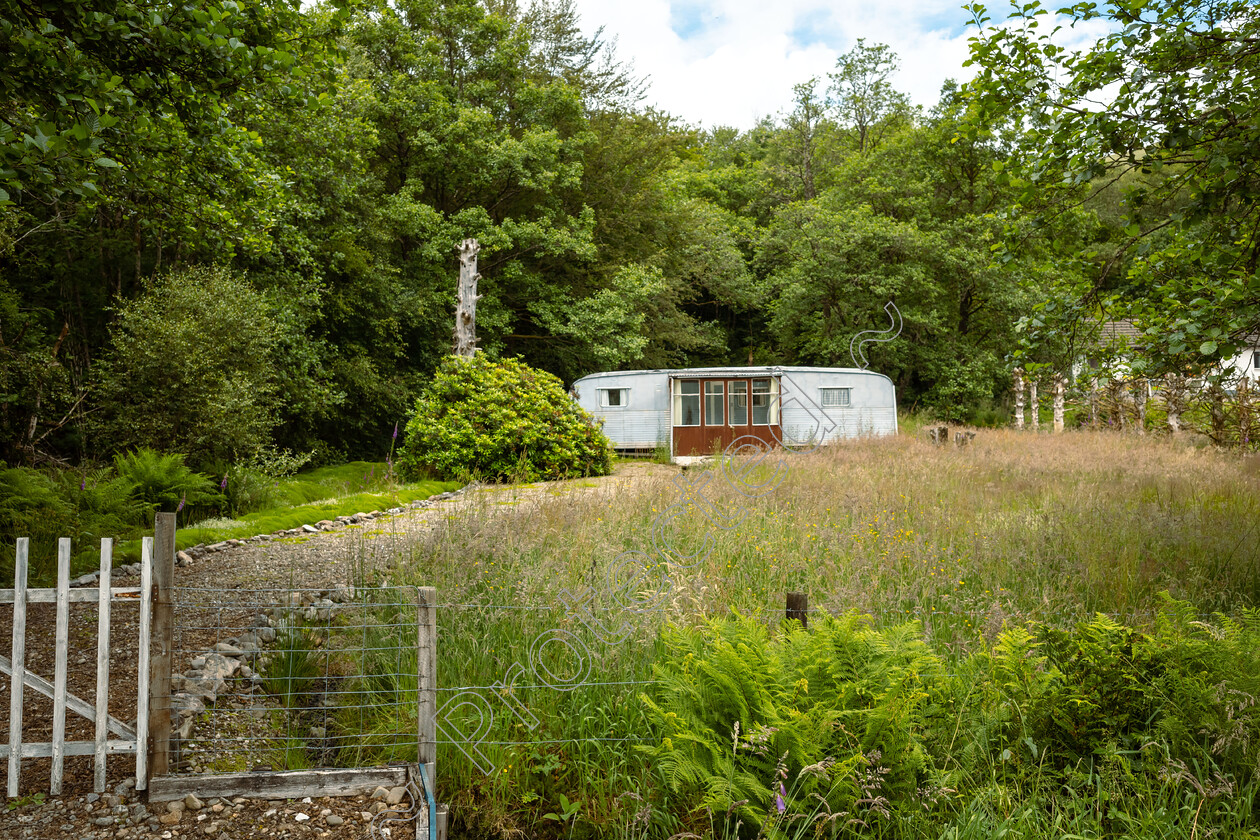 Bluebird caravan 
 Rare example of a 50/60's static caravan, Argyll Scotland